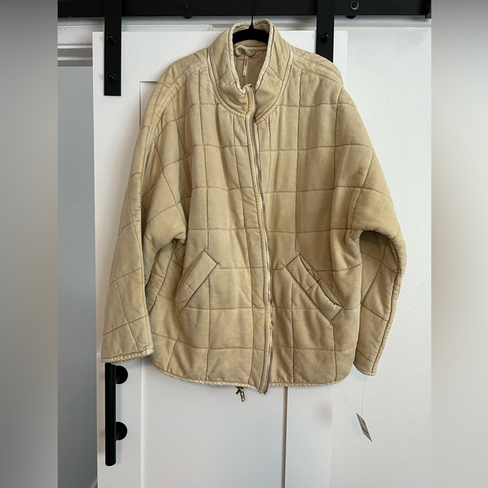 Free People Dolman Quilted Knit Jacket